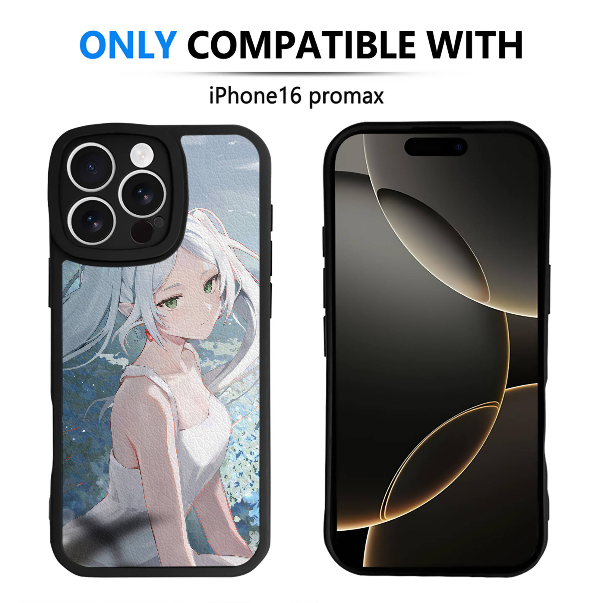 （画像用） 葬送のフリーレン Frieren 【iPhone 16シリーズ対応】シリコンスマホケース（レザー調） 材質：シリコン